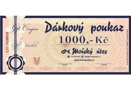 Dárkový poukaz 1000,-Kč